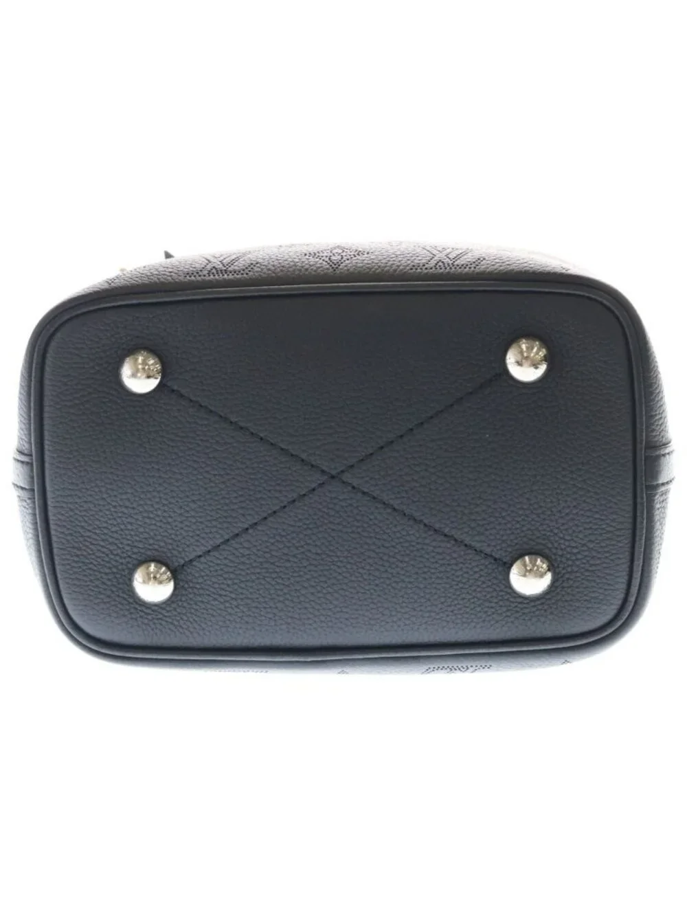 Louis Vuitton Mahina Blossom PM 2-Way Shoulder Bag Black Noir Leather Silver